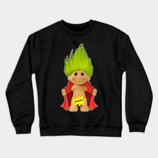 Censored Troll with colourful hair Crewneck Sweatshirt